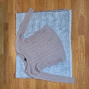 American Eagle Tan Knit Sweater, Women's Size Small, Decent Condition!